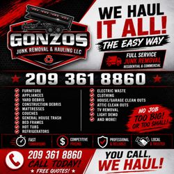 Gonzos Junk Removal & Hauling - Full service junk removal and dumpster trailer rental