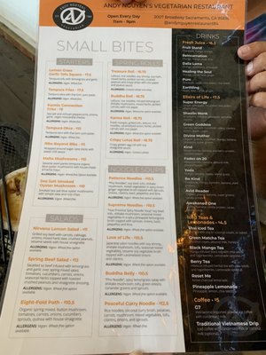 Menu photo 4 Andy Nguyen's Vegetarian Sacramento, CA Menu photo 4 Andy Nguyen's Vegetarian Sacramento, CA