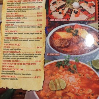 Inca Mexican Restaurant - Mexican Near Me - Fort Collins, Colorado