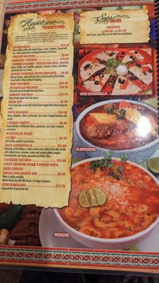 Menu photo 4 Inca Mexican Restaurant Fort Collins, CO