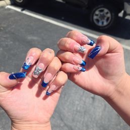 Gel x Designed Nails