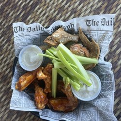 Chasers Sports Bar & Grill  - Schiller Park - Naked wings half garlic parmesano and half mango habanero