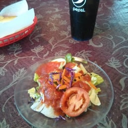 House salad with house dressing. House salad with house dressing.