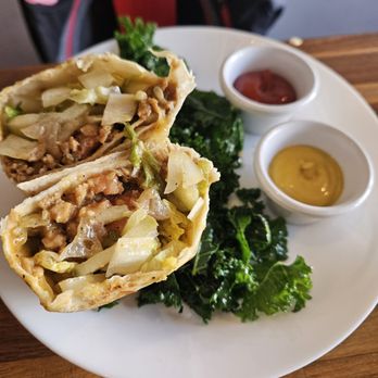 Spacecat V-stro - Cheeseburger burrito - Comfort Food Near Me - Ferndale, Michigan