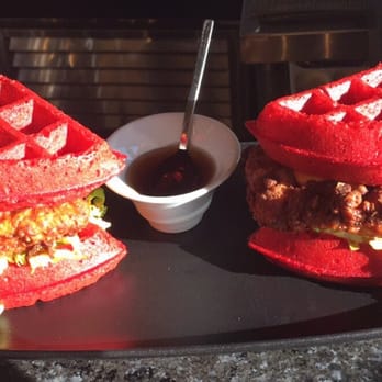 Therapy - Chicken and Red Velvet Waffle Sliders! - Bars Near Me - Las Vegas, Nevada Therapy - Chicken and Red Velvet Waffle Sliders! - Bars Near Me - Las Vegas, Nevada