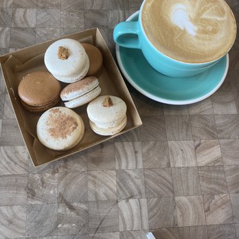 Le Cafe Eblouir - Dark mocha latte with macaroons - Cafes Near Me - Gretna, Louisiana Le Cafe Eblouir - Dark mocha latte with macaroons - Cafes Near Me - Gretna, Louisiana