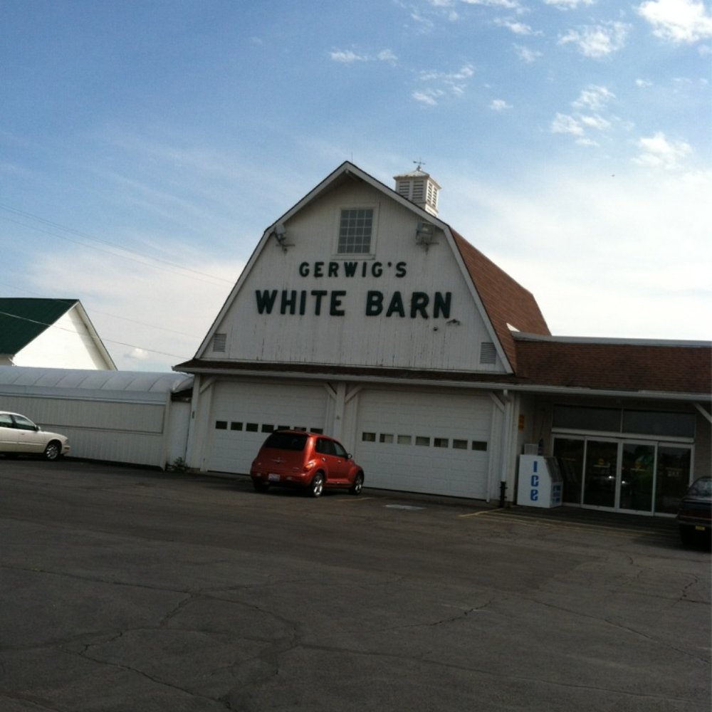Gerwig's White Barn Market - a red car parked in front of the building - Butcher Near Me - Ashland, Ohio Gerwig's White Barn Market - a red car parked in front of the building - Butcher Near Me - Ashland, Ohio