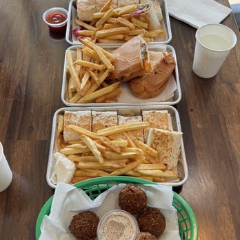 Iraklis - Falafel, Chicken Wrap, Armenian Sujuk, Lamb Wrap, Garlic Spread, Tabbouleh, Vegan Kofta, and Pickled Turnips - Syrian Near Me - Santa Clara, California Iraklis - Falafel, Chicken Wrap, Armenian Sujuk, Lamb Wrap, Garlic Spread, Tabbouleh, Vegan Kofta, and Pickled Turnips - Syrian Near Me - Santa Clara, California