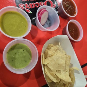 Oscar's Fresh Mex - Salsa's are money.   Delicious.  All of them. - Mexican Near Me - Port Arthur, Texas