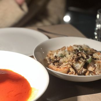 Skyhigh - Shrimp and mushroom risotto - Bars Near Me - Philadelphia, Pennsylvania