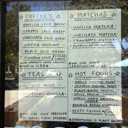 Coffee Menu 7/5/26