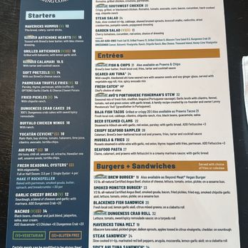 Half Moon Bay Brewing Company - Menu 4/21/25 - Seafood Near Me - Half Moon Bay, California Half Moon Bay Brewing Company - Menu 4/21/25 - Seafood Near Me - Half Moon Bay, California