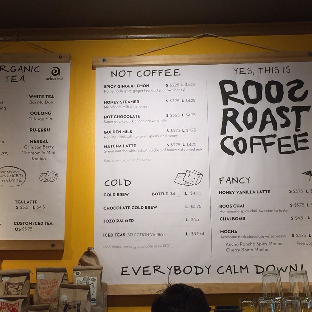 RoosRoast Liberty - Menu (1/2) - Cafes Near Me - Ann Arbor, Michigan RoosRoast Liberty - Menu (1/2) - Cafes Near Me - Ann Arbor, Michigan