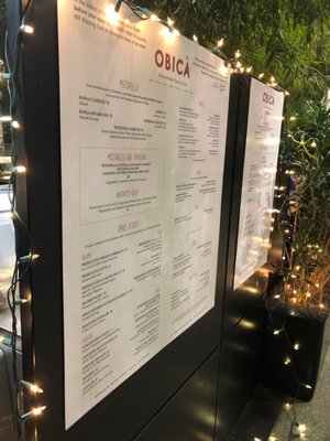 Menu photo 2 Obica Mozzarella Bar Pizza E Cucina Manhattan, NY Menu photo 2 Obica Mozzarella Bar Pizza E Cucina Manhattan, NY