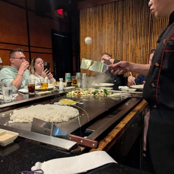Tony's Sushi - Our chef juggling the eggs - Japanese Near Me - Ocala, Florida