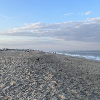 Jenkinson's Boardwalk - Short beach, 10'+ slope to waters edge - Amusement Parks Near Me - Point Pleasant Beach, New Jersey