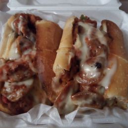 Chix parm w sausage n peppers