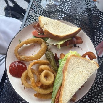 Brekki Brekki - Classic BLT with onion rings - Breakfast & Brunch Near Me - Albuquerque, New Mexico Brekki Brekki - Classic BLT with onion rings - Breakfast & Brunch Near Me - Albuquerque, New Mexico