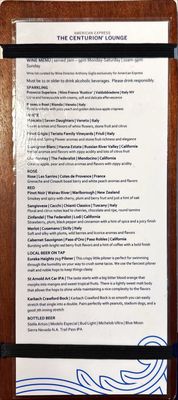Menu photo 3 American Express Centurion Lounge Houston, TX Menu photo 3 American Express Centurion Lounge Houston, TX