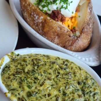 TOWN - Creamed spinach and loaded baked potato - Steakhouses Near Me - San Carlos, California TOWN - Creamed spinach and loaded baked potato - Steakhouses Near Me - San Carlos, California