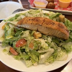 Bunkers Sports Bar - Caesar salad with pan fried salmon