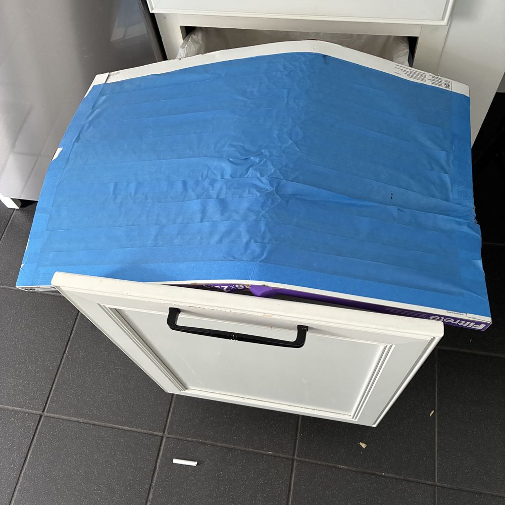 Atlantic Duct Cleaning - Yard over air filter, left in the unit. - Air Duct Cleaning Near Me - Fairfax, Virginia