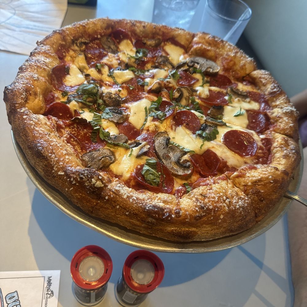 Mellow Mushroom Hickory - Medium build your own pizza - Pizza Near Me - Hickory, North Carolina Mellow Mushroom Hickory - Medium build your own pizza - Pizza Near Me - Hickory, North Carolina