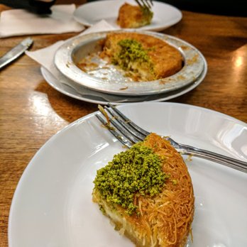 Mustafa Turkish Pizza - Kunefe - dessert with shredded pastry, cheese, and syrup - Turkish Near Me - Toronto, Ontario Mustafa Turkish Pizza - Kunefe - dessert with shredded pastry, cheese, and syrup - Turkish Near Me - Toronto, Ontario