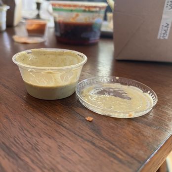 Amara Kitchen - This is what $2 worth of boss sauce looks like - Coffee & Tea Near Me - Los Angeles, California