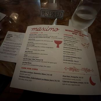 Maximo - Menu - Mexican Near Me - West University Place, Texas
