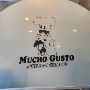 Mucho Gusto - the logo of a restaurant - Peruvian Near Me - Fontana, California