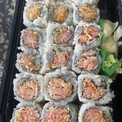 Sushi Express - Two crabmeat and one spicy scallop roll, lunch special