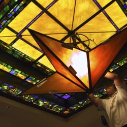 Stanton Studios - Stained Glass Ceiling; Vic and Anthony's Steakhouse Houston, TX