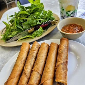 Nem Nuong Khanh Hoa - Cha Gio fried "egg rolls"; Nuoc Cham sauce - Vietnamese Near Me - Alhambra, California Nem Nuong Khanh Hoa - Cha Gio fried "egg rolls"; Nuoc Cham sauce - Vietnamese Near Me - Alhambra, California