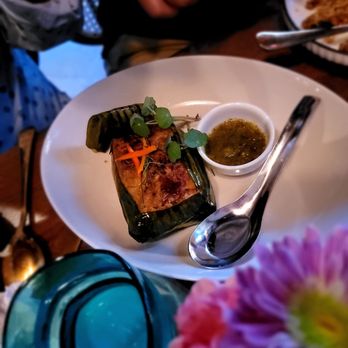 Chalong - Grilled Hor Mok. Too tiny for the price but well flavored - Thai Near Me - New York, New York