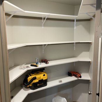 Kalkman Construction - Completed pantry shelving - Handyman Near Me - Whitefish, Montana