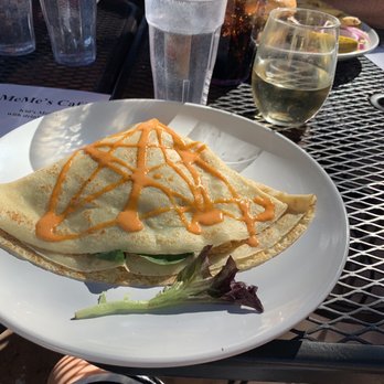 MeMe's Cafe - Savory crepe. Lovely garnish?? - American Near Me - Springdale, Utah