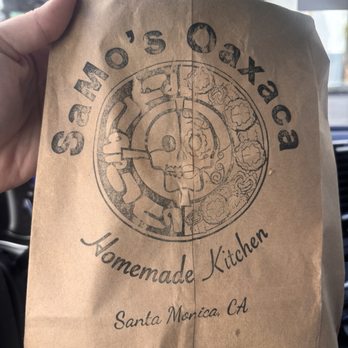 SaMo’s Oaxaca - Even the to-go bag has style! - Mexican Near Me - Santa Monica, California SaMo’s Oaxaca - Even the to-go bag has style! - Mexican Near Me - Santa Monica, California