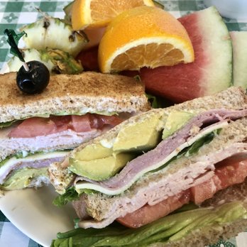Cafe Chris - Cafe Chris club with a side of fruit. - Cafes Near Me - Pleasanton, Texas