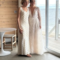Abigail's Boutique & Alterations - My dress that Abigail remade to a different size and my daughters dress that she hemmed the length and the sleeves