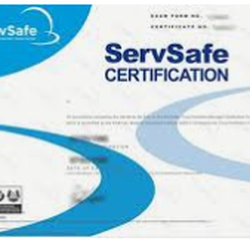 ServSafe Certification!
