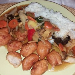 Asia Imbiss - "Schweinefleisch gebacken mit chin. Gemüse"