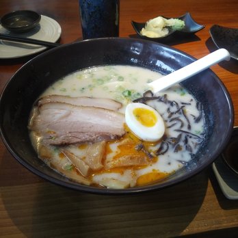 AKEMI Japanese Restaurant - Tonkotsu Ramen (pork belly, shoyu egg, kikurage, bamboo shoots, green onions in a pork broth). Cooked to perfection! - Japanese Near Me - Berkeley, California AKEMI Japanese Restaurant - Tonkotsu Ramen (pork belly, shoyu egg, kikurage, bamboo shoots, green onions in a pork broth). Cooked to perfection! - Japanese Near Me - Berkeley, California