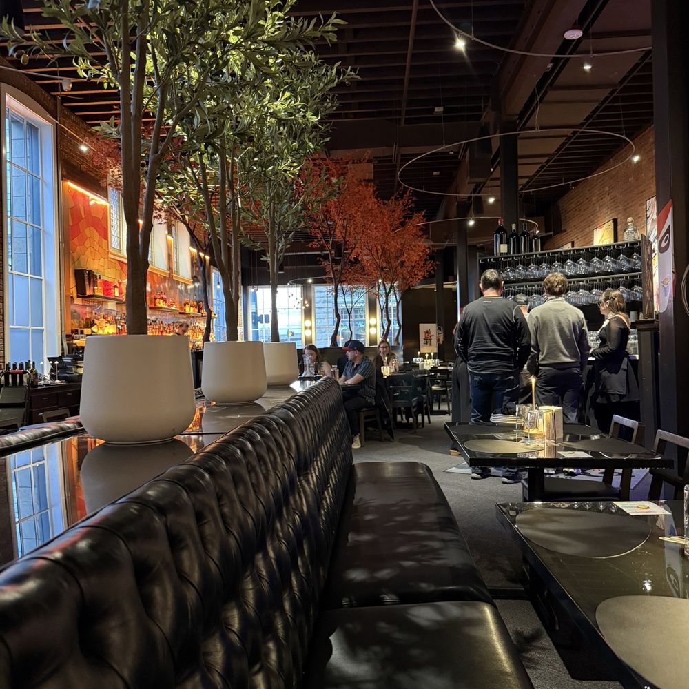 Miró Tapas - Surreal atmosphere with different colored trees. - Tapas/Small Plates Near Me - Tacoma, Washington
