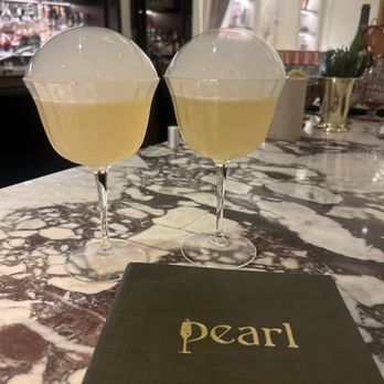 Pearl - The namesake drink that is vodka based and has bubbles. Fantastic presentation. - Bars Near Me - Santa Cruz, California