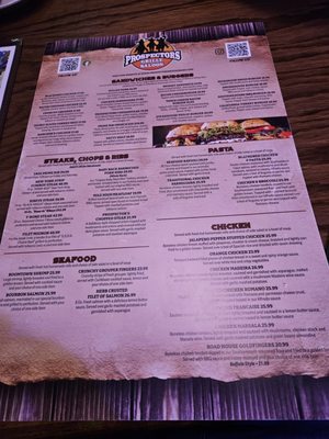 Menu photo 1 Prospector's Grille & Saloon Mount Laurel, NJ Menu photo 1 Prospector's Grille & Saloon Mount Laurel, NJ