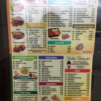 Kobo Teriyaki - Menu - Japanese Near Me - Chehalis, Washington Kobo Teriyaki - Menu - Japanese Near Me - Chehalis, Washington
