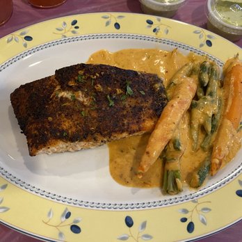 The Olive Restobar - Scottish wild salmon - requested blackened ($27) 5/30/20 - Mediterranean Near Me - Downey, California