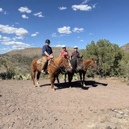 Horseback riding in the desert Horseback riding in the desert
