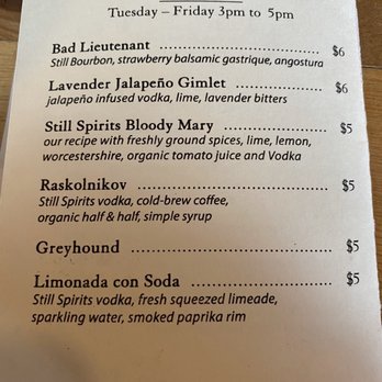 Still Spirits - Happy Hour Specials - Distilleries Near Me - Albuquerque, New Mexico